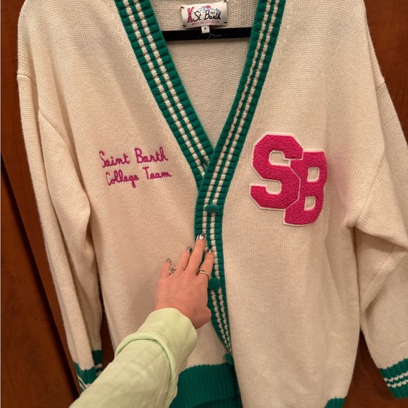 MC2 St. Barth College Team Cardigan Sweater - Picture 1 of 10